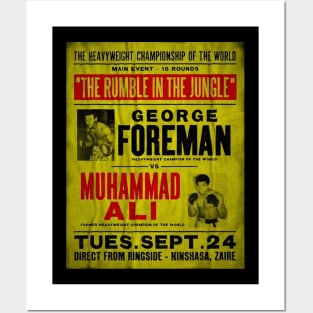 Ali Vs Foreman Glued poster Posters and Art